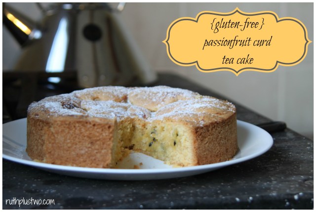 passionfruit curd tea cake pin it