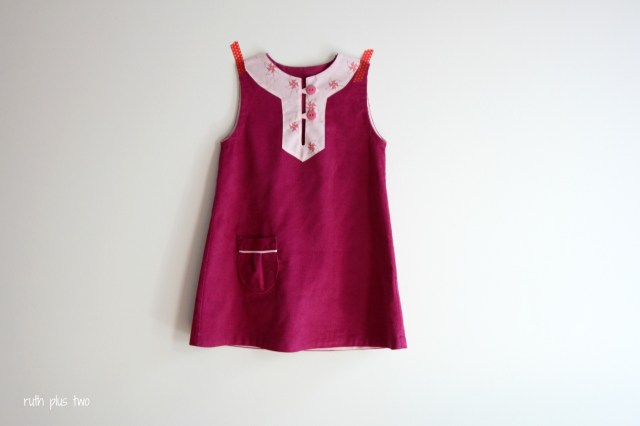 charlie dress tunic pinafore made by rae pattern hack